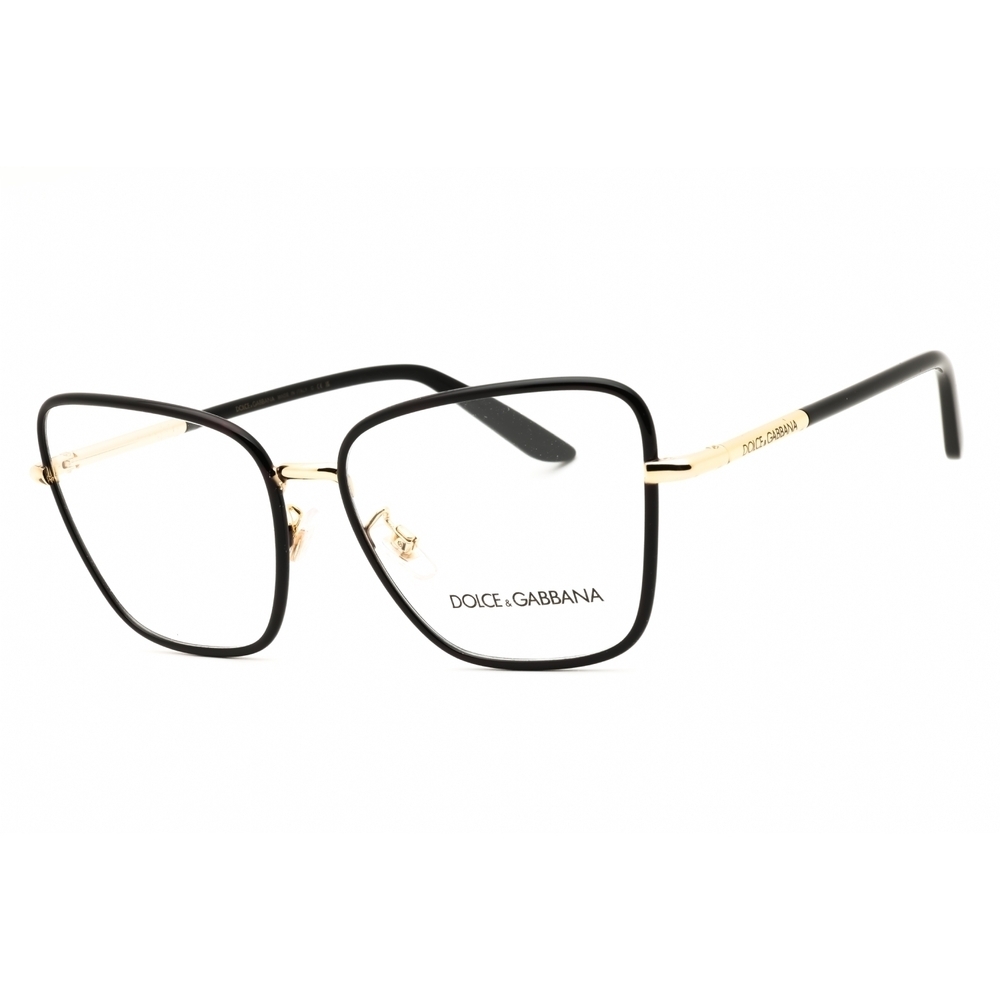 Dolce & Gabbana DG1359 Eyeglasses Gold Black Metal Cat-Eye